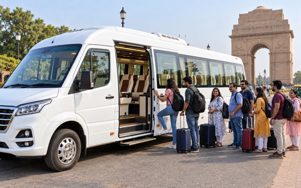 20–25-Seater Tempo Travellers with Sharma Safari Travels